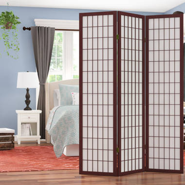 World Menagerie Collins 61'' W x 67'' H 4 - Panel Solid Wood ...